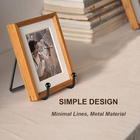 Plate Stands for Display, 3Pack 3Inch Metal Frame Holder for Books, Pictures, Decorative Plates, and Tabletop Art