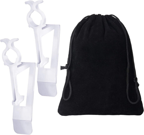 40 Pieces Christmas All-in-One Light Clips for C7, C9, and Mini Lights, Plastic Hangers (White)