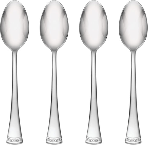 Lenox Portola Teaspoons Set of 4, Stainless Steel, 0.35