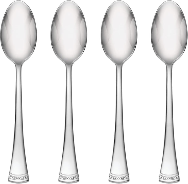 Lenox Portola Teaspoons Set of 4, Stainless Steel, 0.35