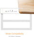 Expandable Under Shelf Storage Basket, 2 Pack Hanging Baskets for Kitchen Pantry and Desk Counter, White