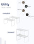 Nxconsu 2Pack Cabinet Shelves - Stackable Organizer Rack Riser for Kitchen Cabinet Pantry Countertop Home Organization
