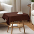 36x36 inch, NEWISHER Chocolate Square Tablecloth Heavy Duty Polyester Fabric Table Cloth, Washable Solid Reusable Table