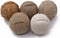 Roorkee Instruments 5pcs Rustic Nautical Decorative Spherical Natural Jute Rope Cotton Ball, Home Tabletop Décor