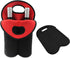 2 Bottle Wine Carrier Tote Bag for 750ML Wine Bottles, Insulated Neoprene Travel Protector Bags, Black & Red