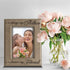 BELLA BUSTA Engraved Leather Picture Frame, Always my Mother, Forever my Friend, 5" x 7" Vertical