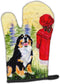 Heat Resistant Thick Oven Mitt for Hot Pans and Oven, Caroline's Treasures SS8531OVMT Little Girl with Bernese Mountain
