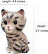 Cute Markings Cat Shaped Resin Spectacles Holder, Coin Bank Home Decoration Gift for Kids