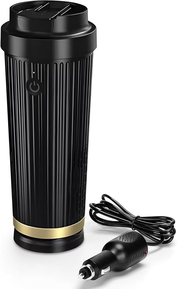 Heated Cup,Car Cup Holder,Intelligent Cooler Mug|One Touch Switch|12 OZ Coffee Mug|Car Smart