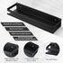 2 Room(11.81 Inch/ 30 cm,Black) Lallisa Pieces Stainless Steel Shelf Bathroom Shower Floating Shelves Wall Mounted
