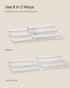 Set 2 3-Tier UKCS116W01 SONGMICS Display Risers, of Engineered Wood Perfume Organizer Stand, Cupcake Stand Holder