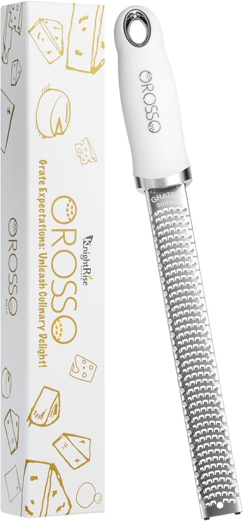 OROSSO Grater, Lemon Zester Cheese Grater, Cheese Shavings, Parme Cheese, Ginger, Garlic, Zester