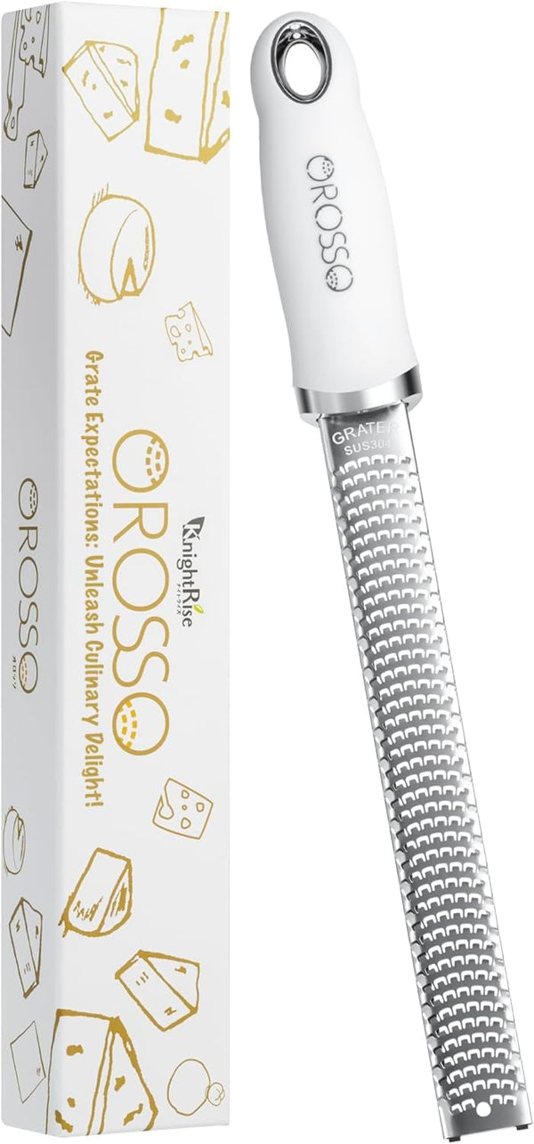 OROSSO Grater, Lemon Zester Cheese Grater, Cheese Shavings, Parme Cheese, Ginger, Garlic, Zester