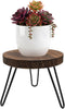 Wood Plant Stand Indoor Outdoor, 8'' Wooden Planter Stands Fit 5-10 Inch