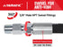 YAMATIC Pressure Washer Whip Hose - 3/8" Jumper Hose 3FT for Hose Reel and Power Washer, 4000 PSI