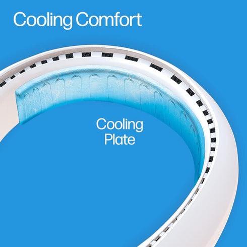 Arctic Air Freedom Ultra Neck Fan, Wearable 3-Speed Cooler, USB-Rechargeable, Lightweight & Compact