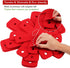 BYKITCHEN Pot Pan Protectors - Set of 12, Red Pads for Stacking Cookware