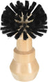 uxcell Coffee Portafilter Cleaning Brush - 1pcs Wooden Handle, 58mm Espresso Machine Portafilter Brush (Brown)