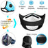 LSGTT Personal Smart Electric Air Face Mask, Reusable Wearable Air Purifier Mask for Outdoor Sports