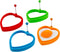 Food Grade Silicone Egg Rings, 4 Pack Non-stick Fried Egg Rings for Cooking, Heart-shaped Molds