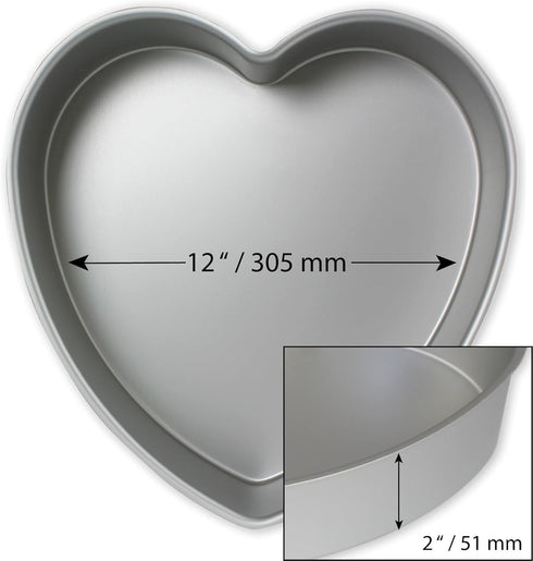 PME HRT122 Heart Cake Pan - 12 x 2-Inch