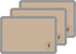 Silicone Baking Mat for 3/4 Size Cookie Sheets, 3 Pack Non-Stick Oven Safe Liners for Easy Clean