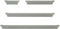 Melannco Floating Wall Shelves, Set of 4 for Bedroom, Living Room, Bathroom, Kitchen, Gray