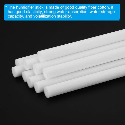 PATIKIL 20 Pcs Humidifier Cotton Filter Sticks, Refill Wicks Replacement for USB Mini Humidifiers (2.76'' x 0.31'')