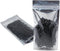 FERENLI 100 Pieces Stand Up Clear Front Zipper Lock Resealable Aluminum Mylar Foil Bags for Food Storage