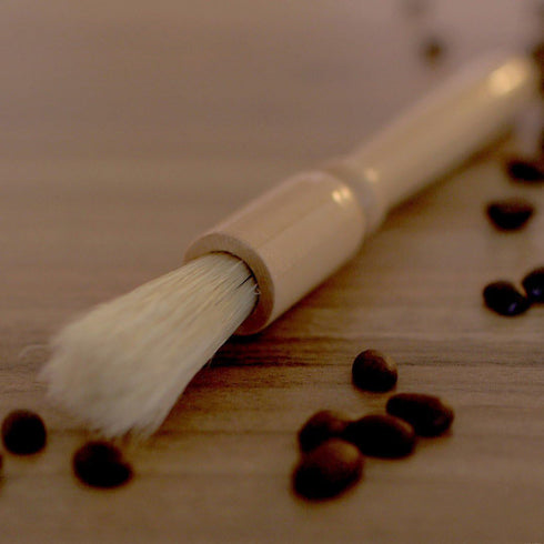 Coffee Grinder Cleaning Brush, Wood Handle & Natural Bristles for Espresso, Barista Home Kitchen Tool