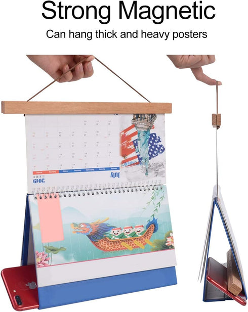 Magnetic Poster Frame Hanger - Magnet Hanger for Kids Paintings, Posters, Maps, and Canvas Artwork