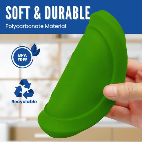 Replacement Lids for Pyrex Containers (2) 1-Cup, (3) 2-Cup, (2) 4-Cup, (2) 7-Cup (Green)