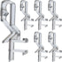 Hidden Channel Valance Clips, 10pcs Clear Color for Faux and Real Wood Window Blinds
