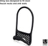 Modern Black Sling Sponge Holder for Kitchen Sinks - Flexible Design, No Suction Cups