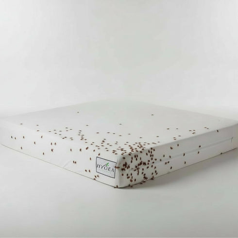 Hygea Natural Luxurious Twin Size Mattress Cover, Water-Resistant, Hypoallergenic Zippered Encasement -