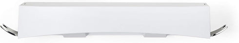 Better Living Clever Flip Shower Shelf, Wall Mounted Shower Caddy Organizer, 16.88" x 4" x 2.88", White, No Drilling