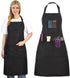 Noverlife Hair Stylist Apron with 4 Pockets, Hair Resistant 34 Inch Long