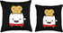 Kawaii Toast Bread Toaster Throw Pillow, 16x16, Multicolor