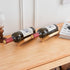 Single Wine Bottle Holder, Personalized Bamboo Stand for Table Top Wine Rack, Countertop Organizer