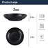 PYRMONT Wheat Straw Dipping Bowls, 2 Oz Soy Sauce Dish & Bowl, Small Dipping Sauce Bowls Set of 8, Mini Appetizer Plates for Side Dishes,Ketchup,BBQ, Party, Condiments Serving Bowl Set - Black
