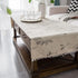 Wildflower,23.663 Inch) Coffee Table Cloth Rustic Style Living Room Center End Table Cover with Pocket, Cotton Linen
