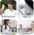 Portable Neck Fan Mini Quiet Handheld Personal Foldable USB Rechargeable Fan Operated for Home Office Outdoor Travel, 3000mAh Power Bank Hands Free Necklace Fans (White) by Allxin
