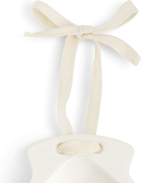 DEMDACO Bless This Baby Boy Glossy White Ceramic Stoneware Decorative Baptism Bowl, 5 x 4