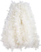 CCINEE 33FT Christmas Tinsel Garland, White Metallic Twist Garland with Snowflakes for Home Decoration