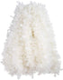 CCINEE 33FT Christmas Tinsel Garland, White Metallic Twist Garland with Snowflakes for Home Decoration
