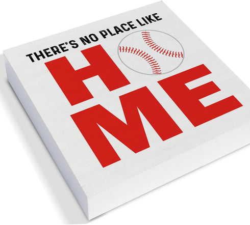 Baseball Decor for Home, Sports Themed Tiered Tray Decor, 3 Pcs Decorative Wood Box Signs