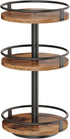 HOOBRO 3-Tier Lazy Susan Organizer, Rotating Spice Rack, Turntable Spice Rack, Vertical