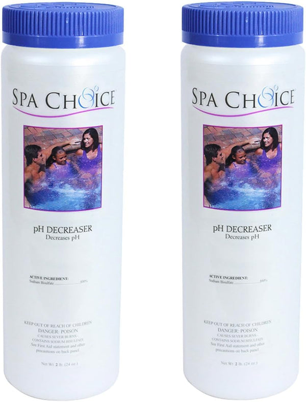 SpaChoice 2.5-Pounds 2-Pack Premium pH Decreaser for Hot Tub, 100% Sodium Bisulfate,
