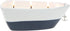 Pavilion Gift Company Life is Better 10 Oz Triple Wick Candle in Ceramic Boat Dish, Blue, 67770