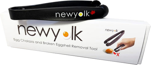 newyolk The Original Egg Tool. Engineered to instantly pick up that nasty glob of chalaza membrane off egg yolks. Picks